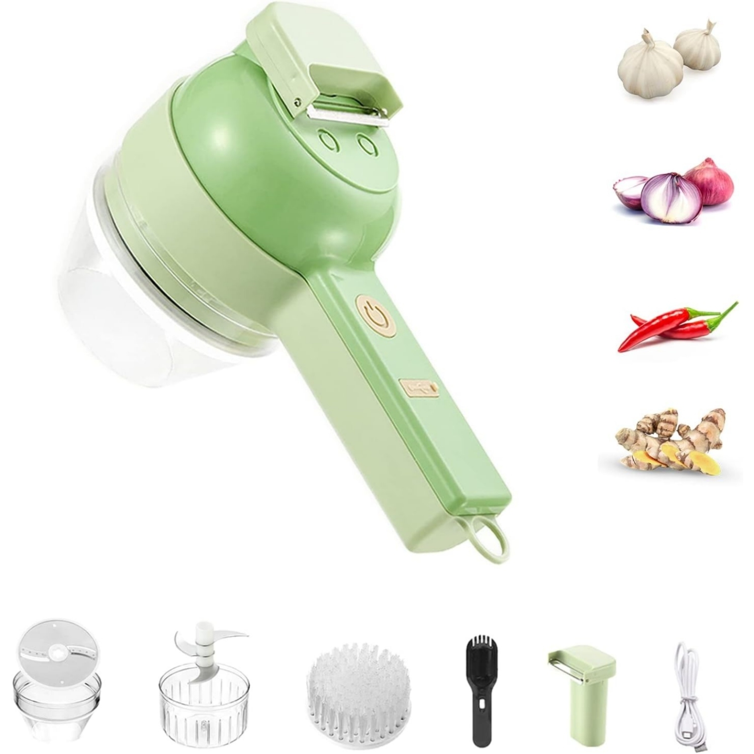 Kitchen Appliances Set - 4 in 1 Auto Vegetable Chopper