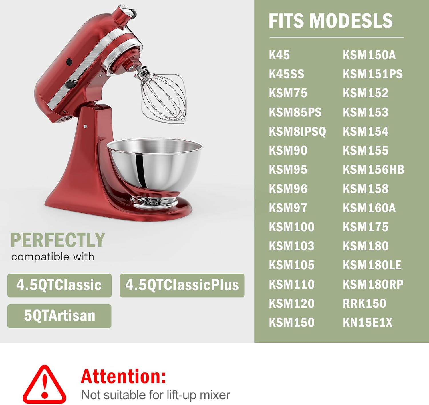 3-Quart Stainless Steel Bowl f - Kitchenaid Mixer Artisan 5Qt recension och pris