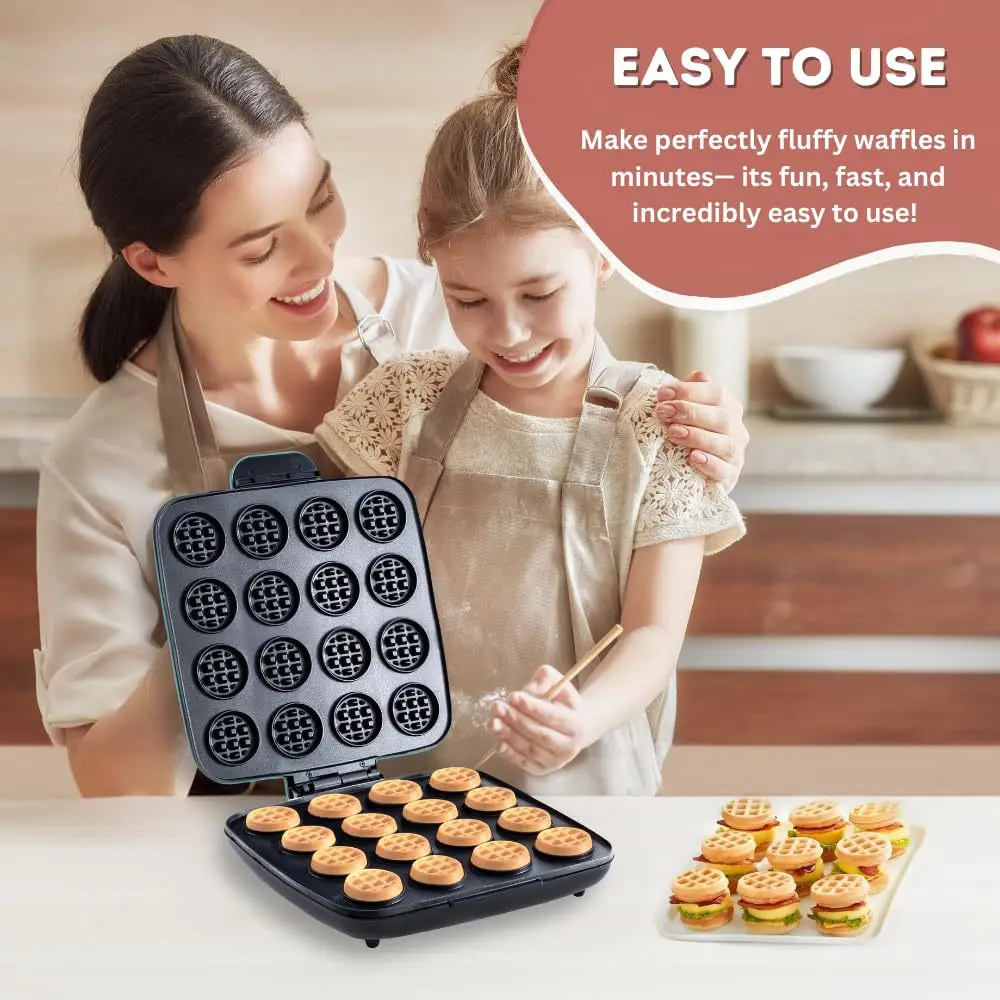 16-Hole Waffle Maker, Quick He - Sandwich Press Grill recension och pris