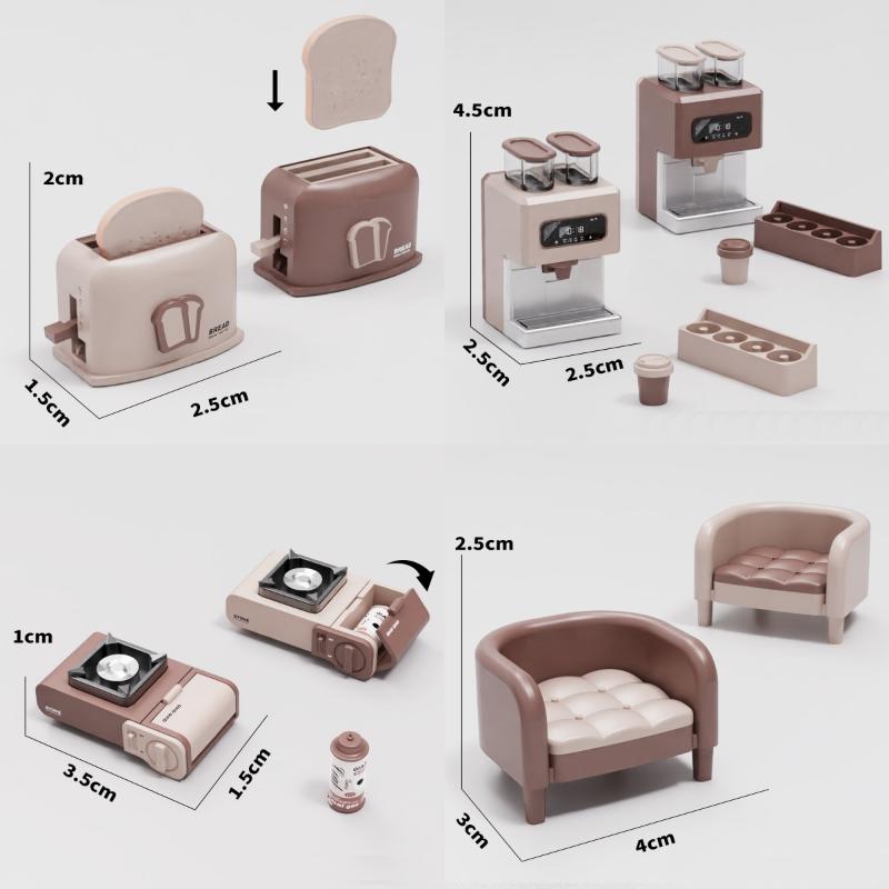 112 Scale Modern Dollhouse Mic - Kitchen Appliances Toys recension och pris