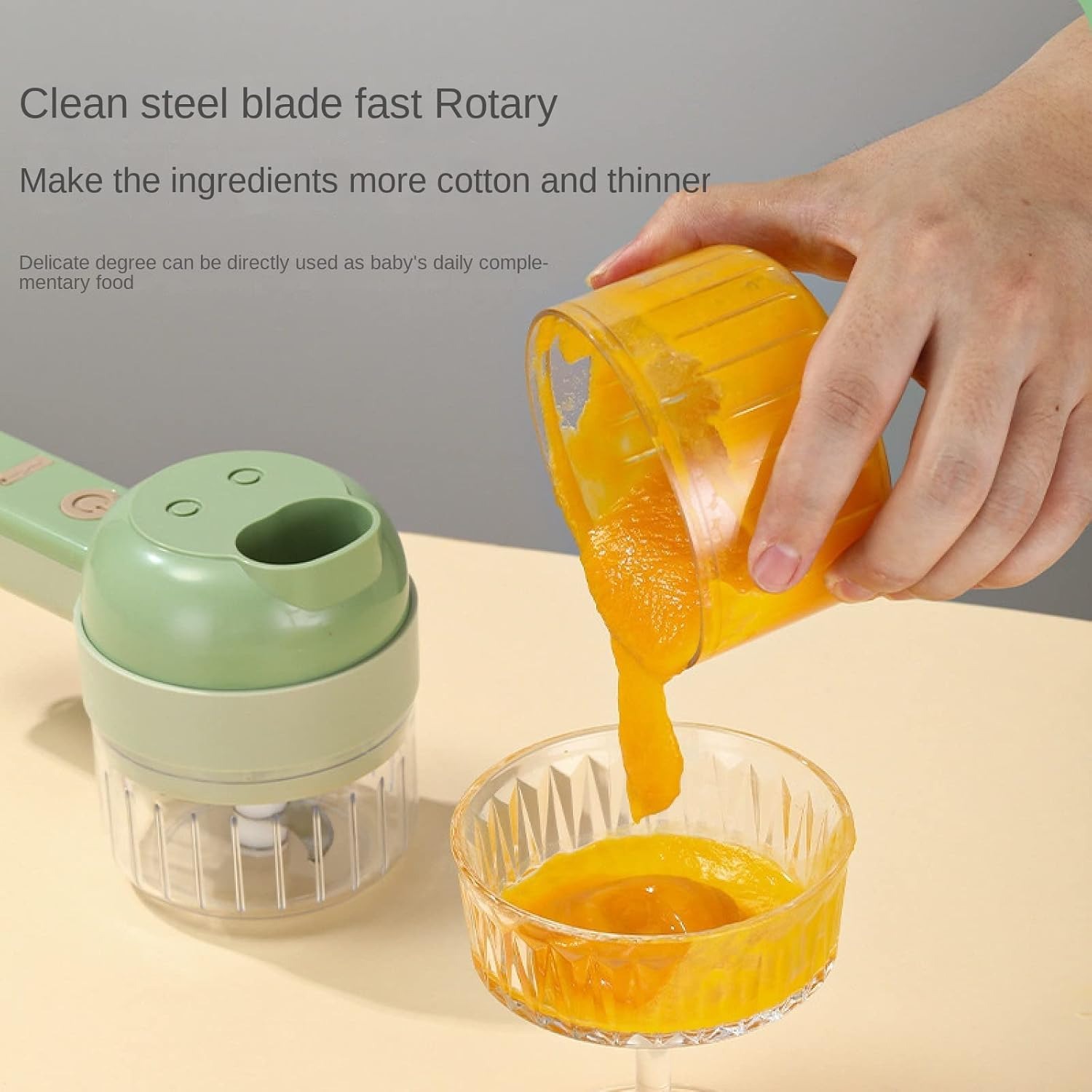 4 in 1 Auto Vegetable Chopper  - Kitchen Appliances Set recension och pris