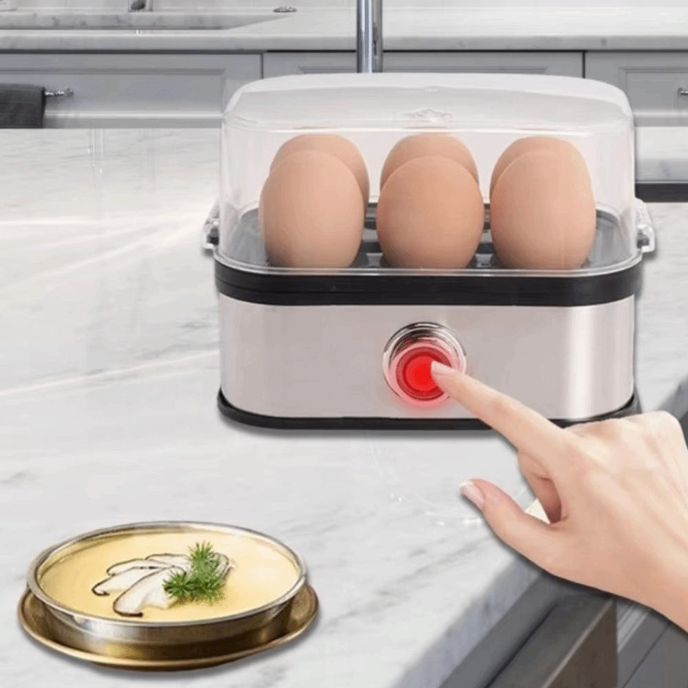 200W Power Eggs Boiler 6 Eggs  - Egg Cooker Rapid recension och pris