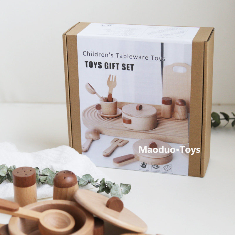 Maoduo Toys Beech Wooden Kids  - Kitchen Appliances Set recension och pris