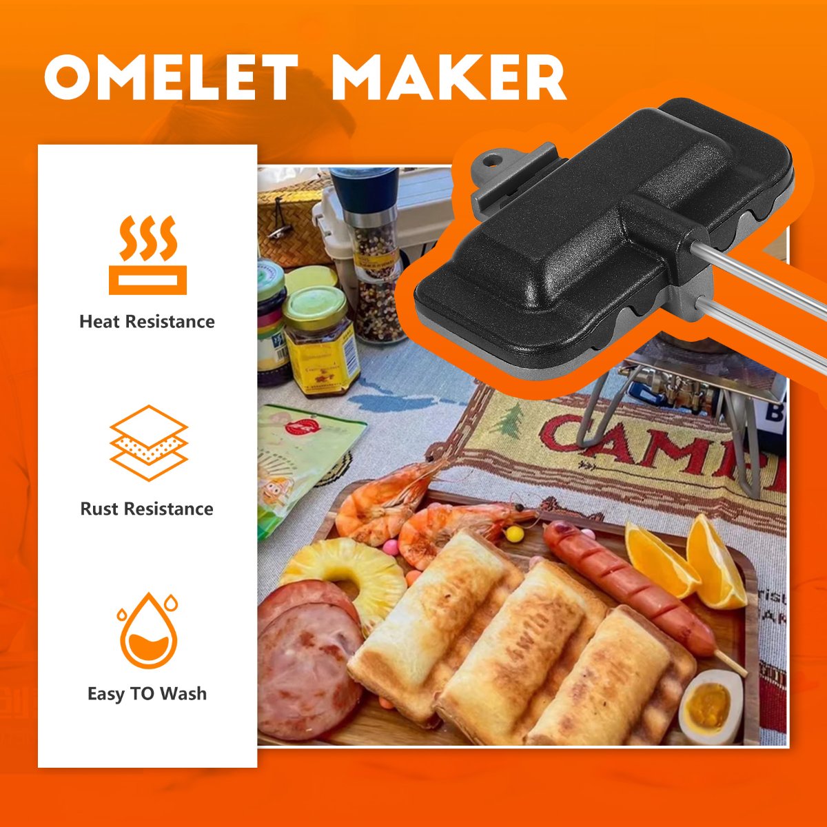 ABUD-Double-Sided Sandwich Bak - Sandwich Press Grill recension och pris