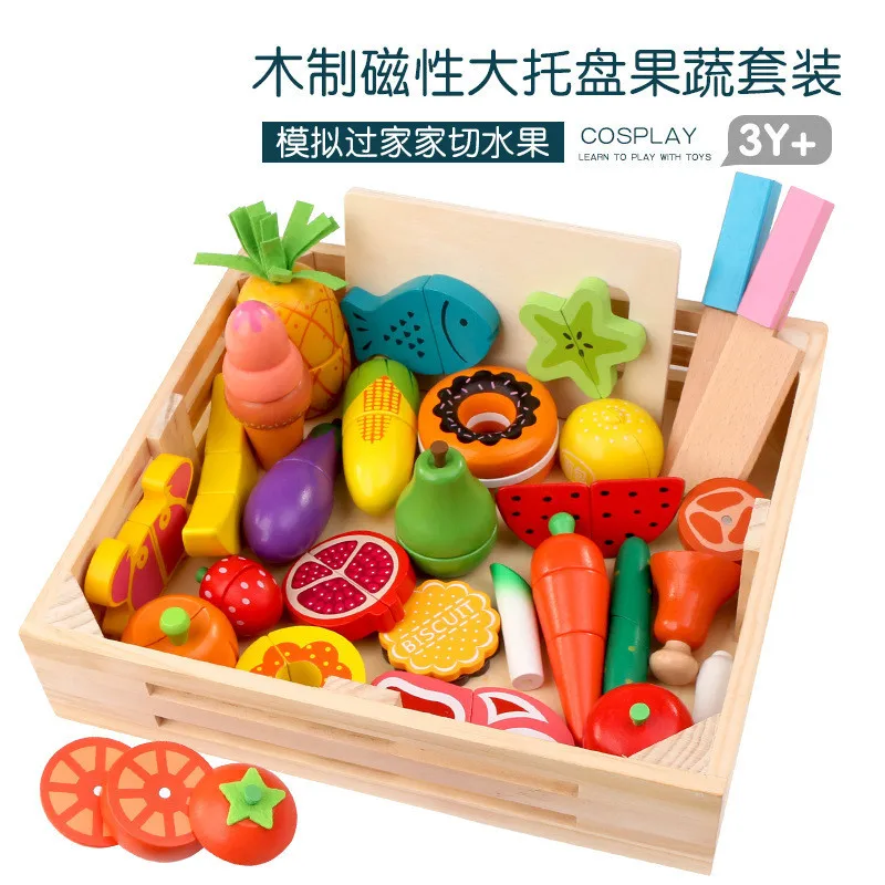 DIY Cute Wooden Cutting Fruit  - Kitchen Appliances Toys recension och pris