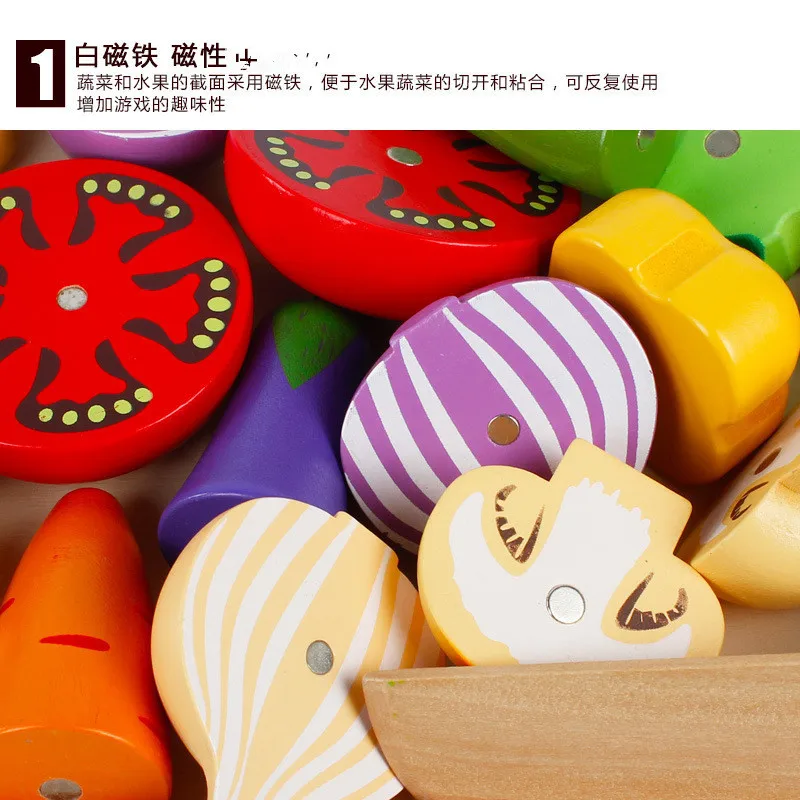 DIY Cute Wooden Cutting Fruit  - Kitchen Appliances Toys recension och pris